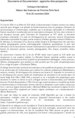 Documents et Documentation : approche rétro-prospective - Calenda