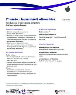 7e ann&eacute;e : Souverainet&eacute; alimentaire - Introduction &agrave; la souverainet&eacute; alimentaire De la faim &agrave; la justice alimentaire - D&eacute;veloppement et Paix