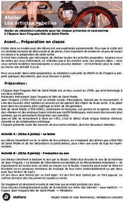 Atelier Les artistes rebelles