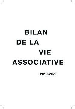 BILAN DE LA - Juris Editions