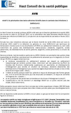 Haut Conseil de la santé publique - AVIS - SPLF