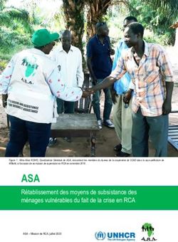 ASA Rétablissement des moyens de subsistance des ménages vulnérables du fait de la crise en RCA - ReliefWeb