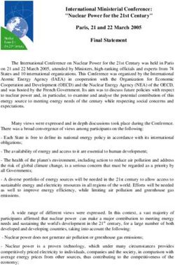 International Ministerial Conference: ''Nuclear Power for the 21st Century'' Paris, 21 and 22 March 2005 Final Statement