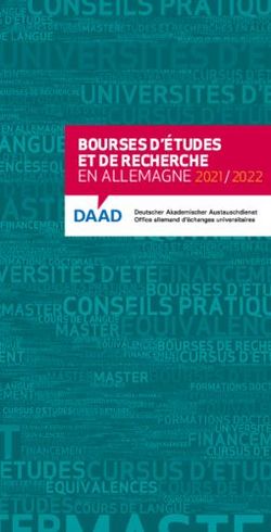 BOURSES D'ÉTUDES ET DE RECHERCHE EN ALLEMAGNE 2021 / 2022 - DAAD France