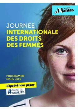 JOURN&Eacute;E INTERNATIONALE DES DROITS DES FEMMES - PROGRAMME MARS 2019 L'&eacute;galit&eacute; nous gagne - Ville de Nantes