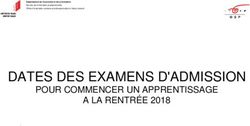 DATES DES EXAMENS D'ADMISSION - POUR COMMENCER UN APPRENTISSAGE A LA RENTRÉE 2018