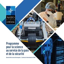 Programme pour la science au service de la paix et de la sécurité - Division Défis de sécurité émergents - Secrétariat international de l'OTAN - NATO