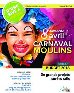 BUDGET 2018 De grands projets sur les rails - dossIER - La Semaine de l'Allier