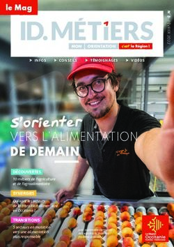 VERS L'ALIMENTATION DE DEMAIN - S'orienter - Le Guide Post Bac