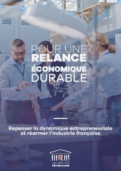 RELANCE POUR UNE - Repenser la dynamique entrepreneuriale et réarmer l'industrie française