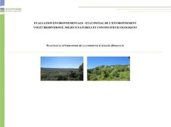 EVALUATION ENVIRONNEMENTALE - ETAT INITIAL DE L'ENVIRONNEMENT VOLET BIODIVERSITE, MILIEUX NATURELS ET CONTINUITES ECOLOGIQUES - PLAN LOCAL ...