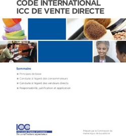 CODE INTERNATIONAL ICC DE VENTE DIRECTE