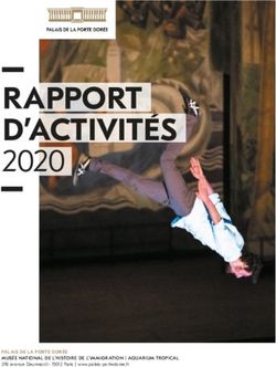 RAPPORT D'ACTIVIT&Eacute;S 2020 - Palais de la Porte Dor&eacute;e