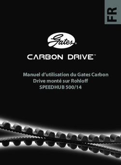 SPEEDHUB 500/14 Manuel d'utilisation du Gates Carbon Drive monté sur Rohloff