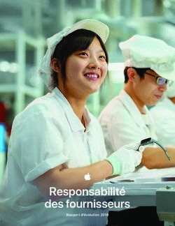 Responsabilité des fournisseurs - Rapport d'évolution 2019 - Apple