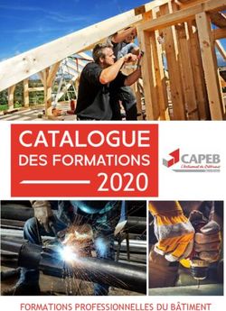 2020 FORMATIONS PROFESSIONNELLES DU BÂTIMENT - Capeb
