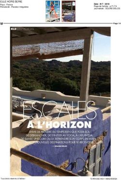 ELLE HORS SERIE - La Grande Terrasse