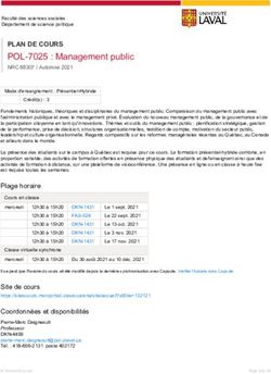 POL-7025 : Management public - PLAN DE COURS - Facult&eacute; des sciences sociales