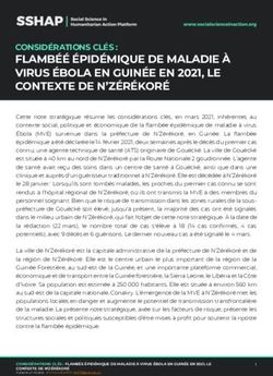 FLAMB&Eacute;&Eacute; &Eacute;PID&Eacute;MIQUE DE MALADIE &Agrave; VIRUS &Eacute;BOLA EN GUIN&Eacute;E EN 2021, LE CONTEXTE DE N'Z&Eacute;R&Eacute;KOR&Eacute;