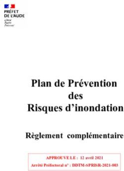 Plan de Pr&eacute;vention des Risques d'inondation - R&egrave;glement compl&eacute;mentaire APPROUVE LE : 12 avril 2021 - aude.gouv.fr