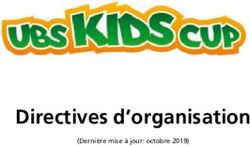 Directives d'organisation - (Dernière mise à jour: octobre 2019) - Swiss Athletics
