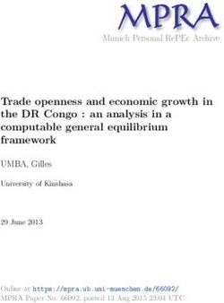 Trade openness and economic growth in the DR Congo : an analysis in a computable general equilibrium framework