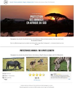PROTECTION DES ANIMAUX EN AFRIQUE DU SUD PROTECTION DES ANIMAUX EN AFRIQUE DU SUD