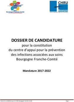 DOSSIER DE CANDIDATURE - pour la constitution du centre d'appui pour la prévention des infections associées aux soins Bourgogne Franche-Comté