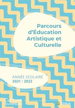Parcours d'&Eacute;ducation Artistique et Culturelle - ANN&Eacute;E SCOLAIRE 2021 / 2022 - Mairie de ...