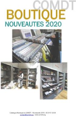 COMDT BOUTIQUE NOUVEAUTES 2020