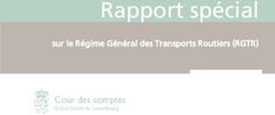 Rapport spécial sur le Régime Général des Transports Routiers (RGTR) - Cour des comptes