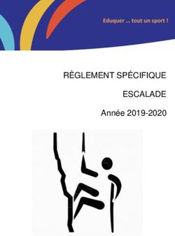 RÈGLEMENT SPÉCIFIQUE ESCALADE - Année 2019-2020 - Ugsel