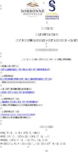 Master Mention Lettres Parcours : " De la Renaissance aux Lumières "