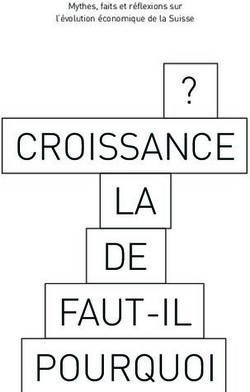 CROISSANCE LA DE FAUT-IL - Mythes, faits et réflexions sur l'évolution économique de la Suisse - Economiesuisse