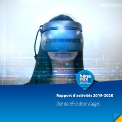 Une ann&eacute;e &agrave; deux visages - Rapport d'activit&eacute;s 2019-2020 - Une ann&eacute;e &agrave; deux visages