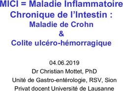 MICI = Maladie Inflammatoire Chronique de l'Intestin : Maladie de Crohn & Colite ulcéro-hémorragique