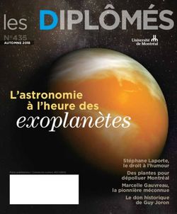 Exoplanètes L'astronomie à l'heure des - Université de Montréal