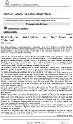 Devrait-on interdire le fast-food à l'école? - CLE CIE FRANCÉS Ejemplos de ítems y tareas