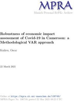 ROBUSTNESS OF ECONOMIC IMPACT ASSESSMENT OF COVID-19 IN CAMEROON: A METHODOLOGICAL VAR APPROACH - MUNICH PERSONAL REPEC ARCHIVE - MUNICH ...