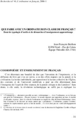 QUE FAIRE AVEC UN ORDINATEUR EN CLASSE DE FRANÇAIS ?