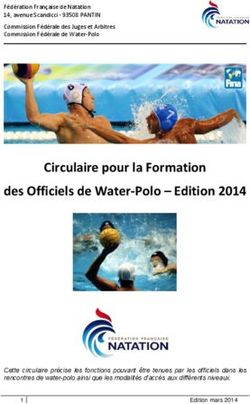Circulaire pour la Formation des Officiels de Water-Polo - Edition 2014