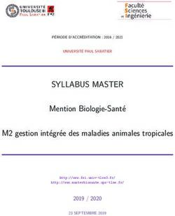 SYLLABUS MASTER Mention Biologie-Sant e M2 gestion int egr ee des maladies animales tropicales