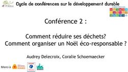 Conf&eacute;rence 2 : Comment r&eacute;duire ses d&eacute;chets? Comment organiser un No&euml;l &eacute;co-responsable ? - Baisieux