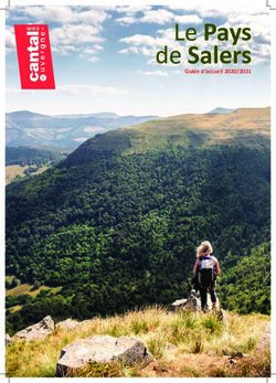 Le Pays de Salers Guide d'accueil 2020/2021 - Office de Tourisme du Pays de Salers