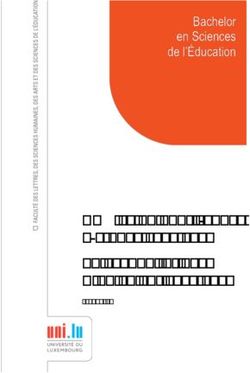 Admission pour l'année d'études 2019-2020 Zulassung für das Studienjahr 2019-2020 - Track