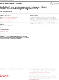 Les habiletés pour une communication pédagogique efficace chez les maîtres de l'enseignement professionnel - Érudit