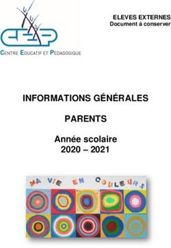 PARENTS Année Scolaire 2020 2021 - ELEVES EXTERNES Document à Conserver