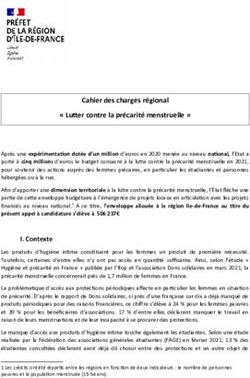 Cahier des charges r&eacute;gional " Lutter contre la pr&eacute;carit&eacute; menstruelle "
