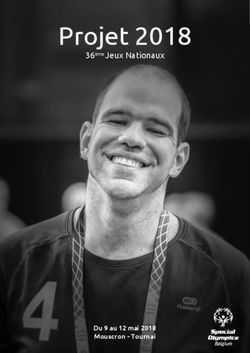 Projet 2018 36ème Jeux Nationaux - Du 9 au 12 mai 2018 Mouscron - Tournai - Special Olympics Belgium