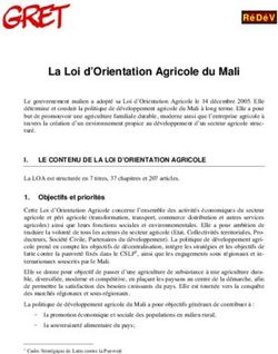 La Loi d'Orientation Agricole du Mali